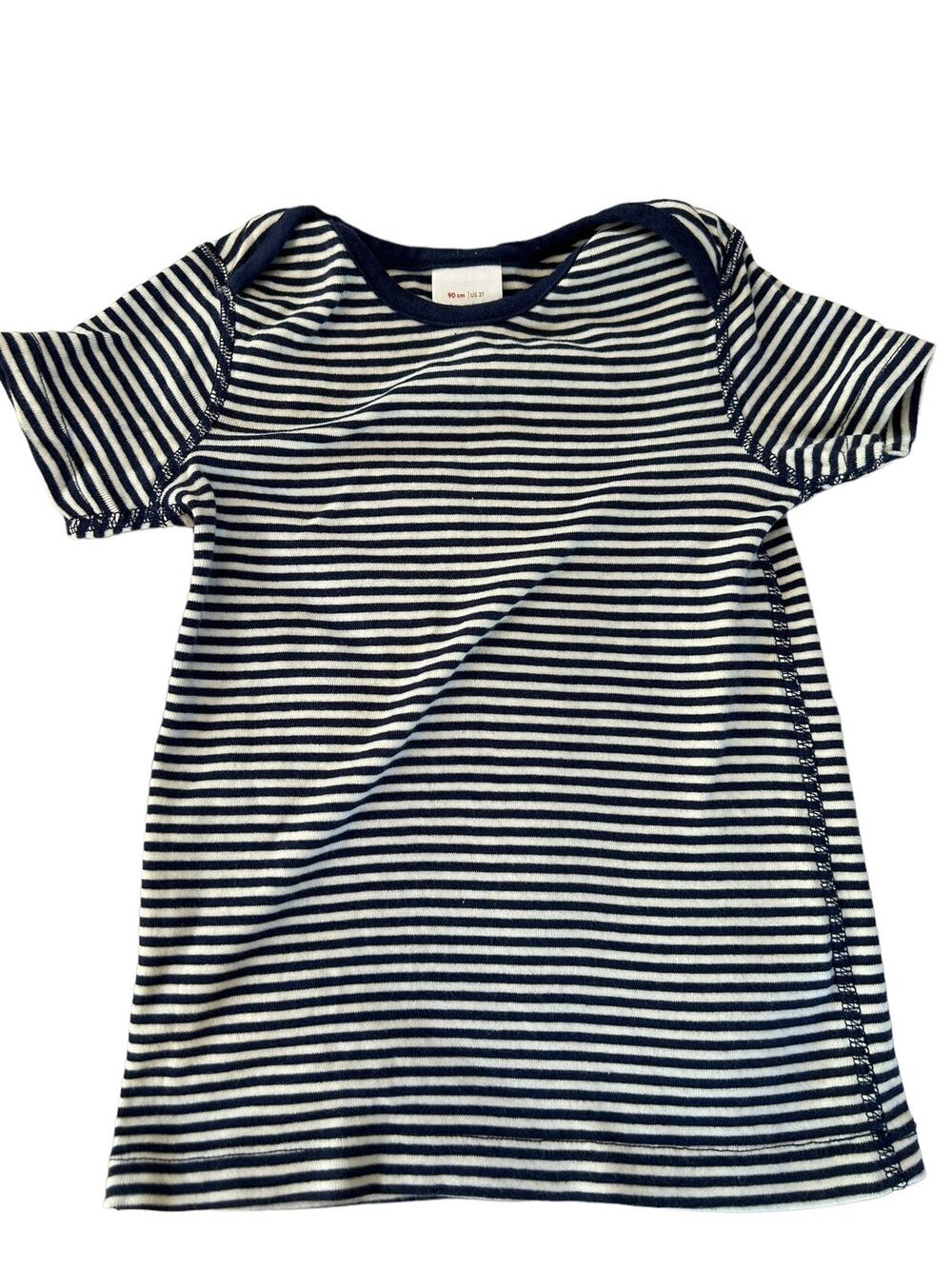 Hanna Andersson Navy Blue  Stripe Shirt size 90